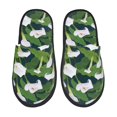 thumbnail image 1 of Slippers for Women, Calla Lily Flowers Bouquet Womens Slippers Fuzzy Winter House Shoes, Soft Anti-Skid Slippers Indoor and Outdoor, 1 of 5