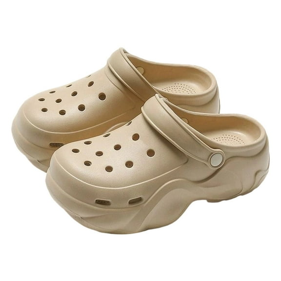 Slippers for Women,Clogs Women Men Unisex Breathable Casual Walking Shoes Lightweight Soft Sole Platform Sandals,Womens Slippers,Z04 Khaki,8.5