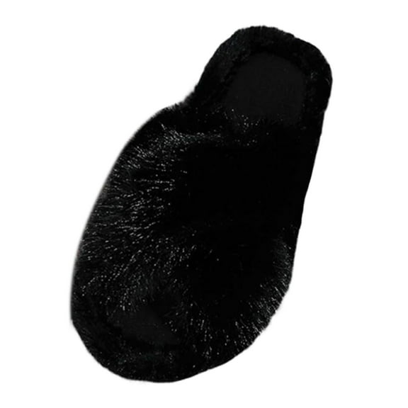 Slippers for Women,Cotton Slippers Fashion Flat Bottom Comfortable Warm Non Lightweight,Womens Slippers,Black,9.5