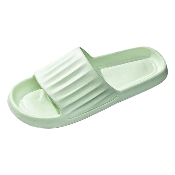 Slippers for Women,Couples Women Shower Room Home Non Breathable Solid Soft Sole Slipper Comfortable Flat Shoes,Womens Slippers,Green,7
