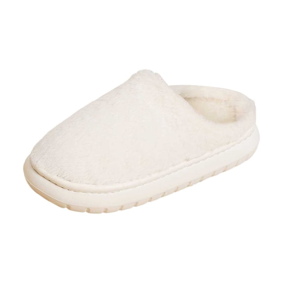Slippers for Women,Cozy Lined Slippers For And Indoor Outdoor Winter Warm Soft Comfortable On Shoes,Womens Slippers,White,7