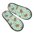 thumbnail image 1 of Slippers for Women, Cute Sea Turtles Womens Slippers Fuzzy Winter House Shoes, Soft Anti-Skid Slippers Indoor and Outdoor, 1 of 7