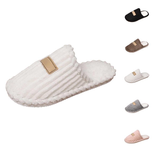 Slippers for Women Fleece Lined Winter Soft Warm Cozy Slip On Slippers Indoor House Shoes