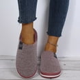 thumbnail image 1 of Slippers for Women Fuzzy House Shoes Warm Plush Slippers (Watermelon Red 39), 1 of 5