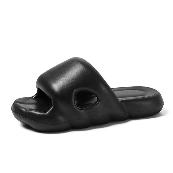 Slippers for Women,Home Bathroom Shower Slippers For Couples Soft Sole Cool Slippers For Men And Women,Womens Slippers,Black,8