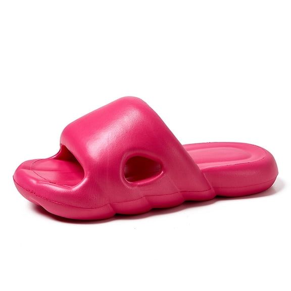 Slippers for Women,Home Bathroom Shower Slippers For Couples Soft Sole Cool Slippers For Men And Women,Womens Slippers,Red,8