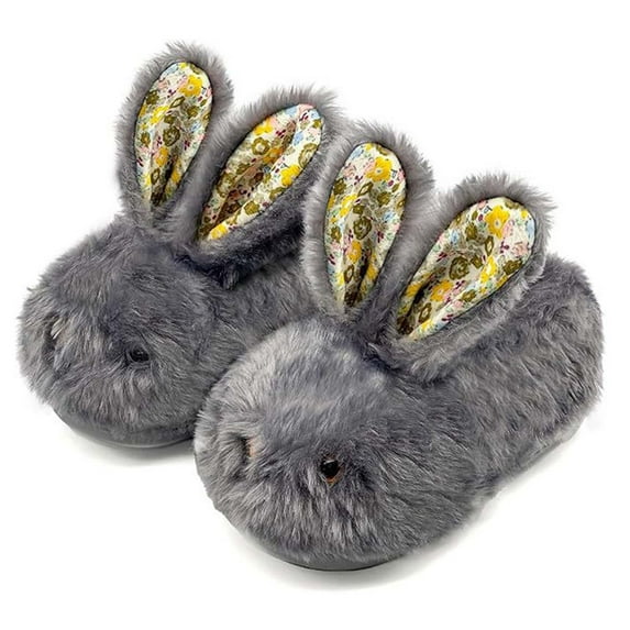 Slippers for Women,Ladies Fashion Winter Insulation Closed Toe Flat Bottom Soft Slippers,Womens Slippers,Dark Gray,12.5