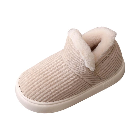 Slippers for Women,Ladies Fashion Winter Insulation Closed Toe Flat Bottom Soft Slippers,Womens Slippers,Khaki,6.5