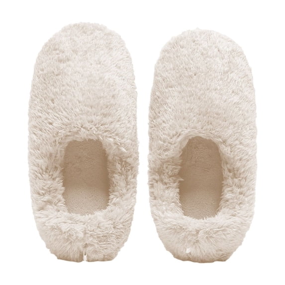 Slippers for Women,Lined Indoor Outdoor Slippers With Sole For Warm Comfort And Cozy Home Wear During Fall Winter Seasons,Womens Slippers,White,9-10