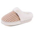 thumbnail image 1 of Slippers for Women,Lined Winter Slippers For And Cozy Indoor Outdoor Shoes With Soft Sole Comfortable Design,Womens Slippers,Khaki,8, 1 of 6