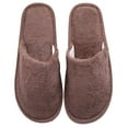 thumbnail image 1 of Slippers for Women Memory Foam Non Slip Hotel Shoes Fuzzy Indoor And Outdoor Slip On Fleece Winter Slippers, 1 of 9