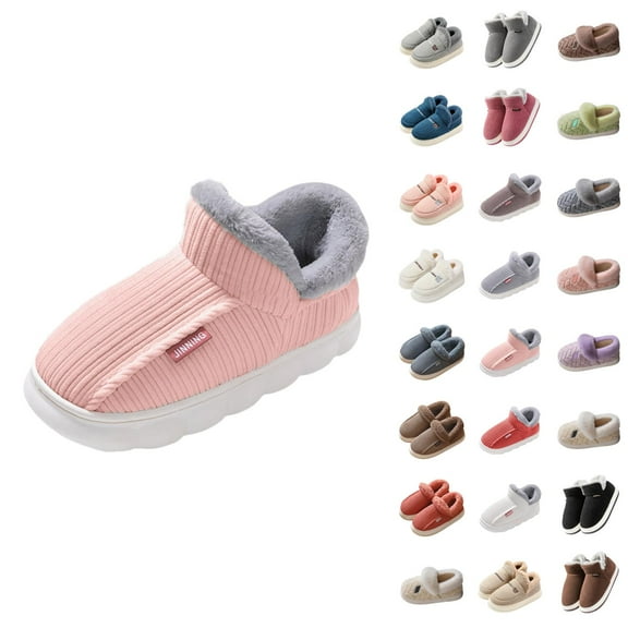 Slippers for Women Men 2025 Fall Winter Plush Fuzzy Fluffy Non Warm Indoor Slipper House Slippers