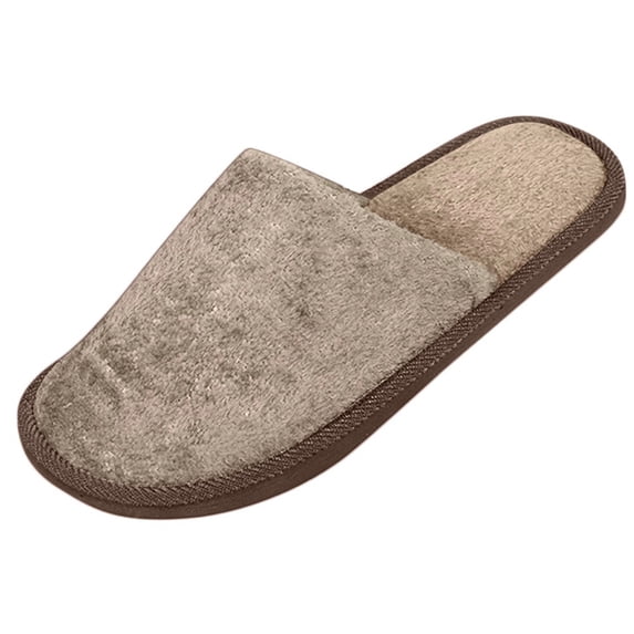 Slippers for Women Men House Furry Outdoor Solid Color Slipper Shoes Indoor Winter Foam Slipper 42