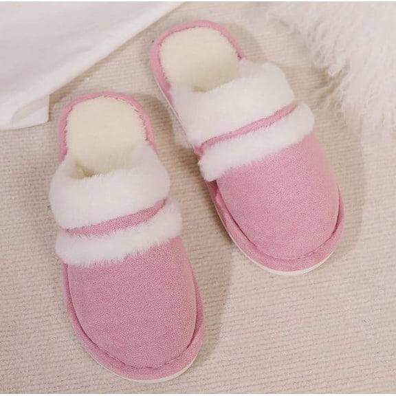 Slippers for Women Men House Shoes: Fuzzy Memory Foam Comfortable Bedroom Womens Men Slippers Winter Warm Non Slip Indoor Outdoor Shoes