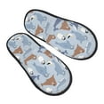 thumbnail image 1 of Slippers for Women/Men - Seal Fox Seagull Whales Soft Plush Warm Slip-on Slippers House Slippers Indoor House Shoes, 1 of 7