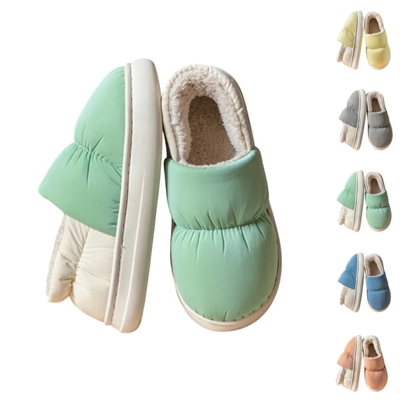 Slippers for Women Men Soft Winter Warm Plush Lined Cozy Slippers Indoor Non House Shoes
