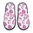 thumbnail image 1 of Slippers for Women/Men - garlic cloves purple Soft Plush Warm Slip-on Slippers House Slippers Indoor House Shoes, 1 of 5