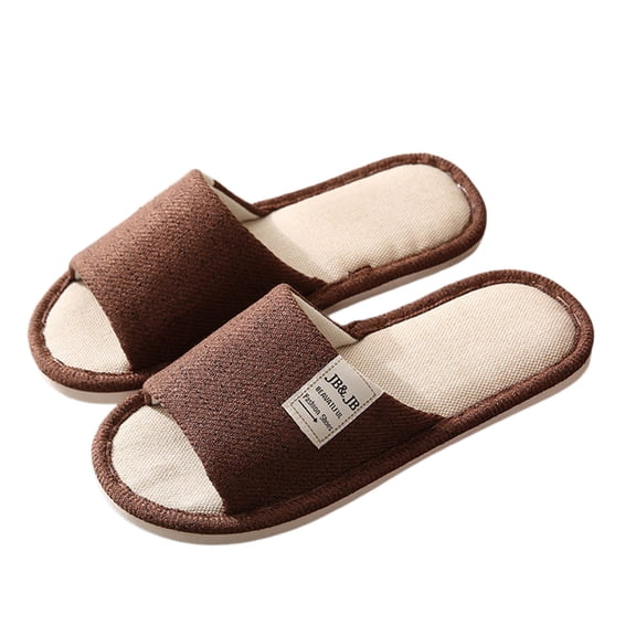 Slippers for Women,Men's And Summer Thick Soled Indoor Non Leisure Bathroom Soft Soled Slippers,Womens Slippers,Coffee,9.5