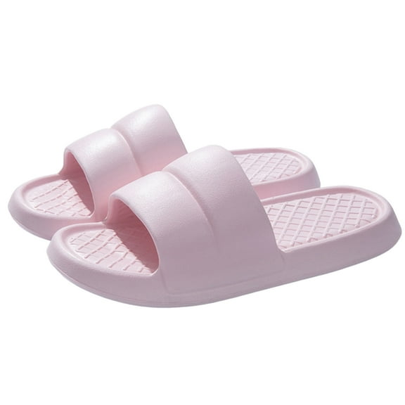 Slippers for Women,Men's And Summer Thick Soled Indoor Non Leisure Bathroom Soft Soled Slippers,Womens Slippers,Pink,7