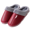 thumbnail image 1 of Slippers for Women,Men's Indoor Home Shoes Warm Shoes Soft-soled Cotton Slippers,Womens Slippers,Red,8, 1 of 2