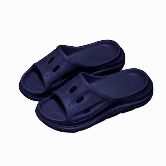 Slippers for Women,Men's Summer Thick Sole Casual Sandals For Outdoor Use Soft Sole On Trendy Male Slippers,Womens Slippers,Blue,8