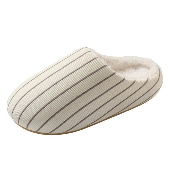 Slippers for Women Men with Arch Support Cozy Warm Fleece Lined Memory Foam Bedroom House Shoes Indoor Outdoor with Non Slip Rubber Sole