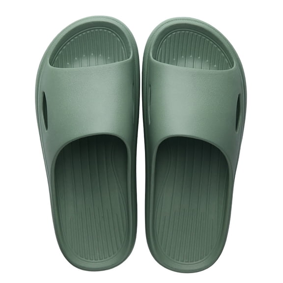 Slippers for Women,Mens Womens Slippers Solid Color Flat Bottom Home Sandals for Bathroom Summer Beach Comfort,Womens Slippers,Z02 Green,290/46
