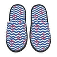 thumbnail image 1 of Slippers for Women, Nautical Anchors Womens Slippers Fuzzy Winter House Shoes, Soft Anti-Skid Slippers Indoor and Outdoor, 1 of 5