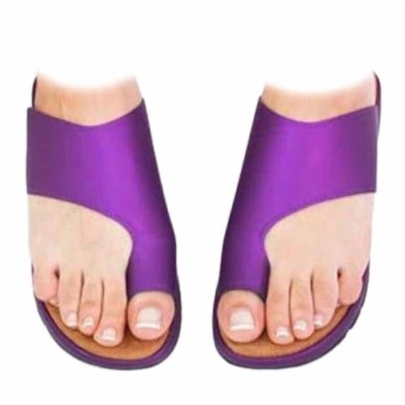 Xijirk Slippers for Women Orthopedic Summer Sandals Comfortable Dressy Arch Support Orthopedic Toe Ring On Slippers,8.5