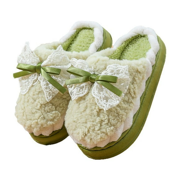 Slippers for Women - Plush Fuzzy House Shoes with Anti-Slip Sole for Indoor/Outdoor