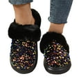 thumbnail image 1 of Slippers for Women,Sequined Fashion Casual Lined Slippers Carnival,Womens Slippers,Multicolour,8.5, 1 of 9