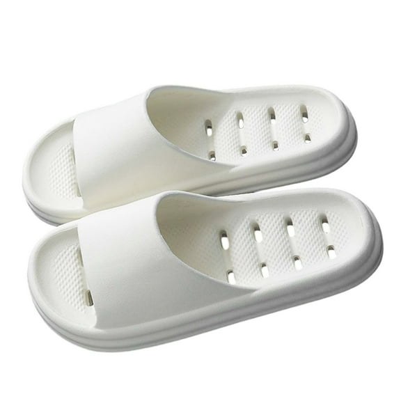 Slippers for Women,Shower Shoes For Women And Men Massage Pool Slides Soft Comfortable Slides Slippers,Womens Slippers,White,6.5