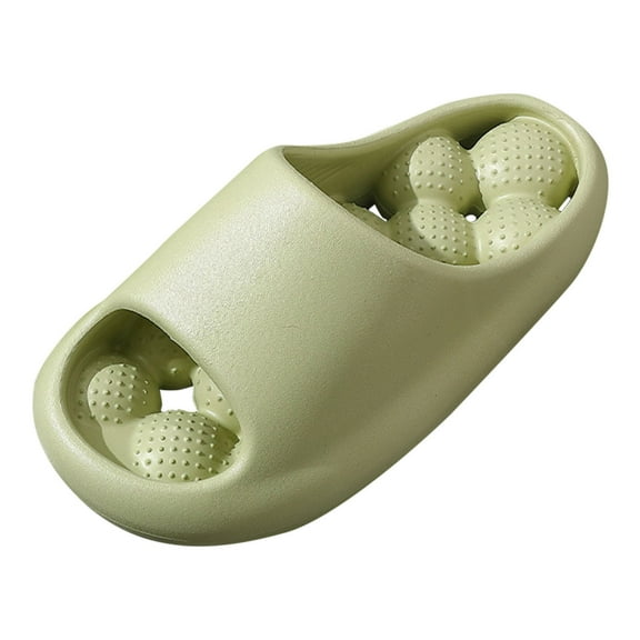 Slippers for Women,Slippers Fashion Trend Massage Ball Slippers Bathroom Leakage Quick Drying Comfortable Slippers,Womens Slippers,Green,6.5