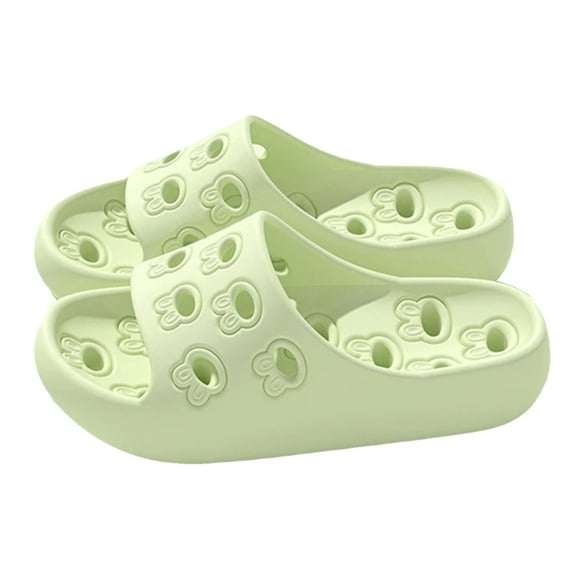 Slippers for Women,Slippers Indoor Outdoor Bathroom Shower Sandals Comfortable Slides For Home Hotel Use,Womens Slippers,Green,8.5-8.5