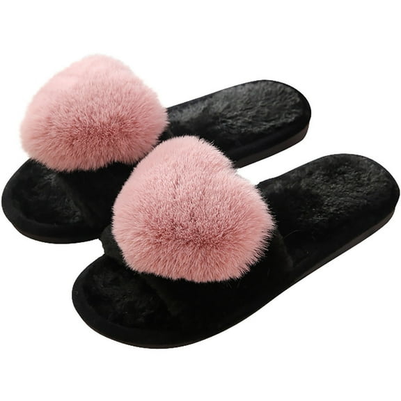 Slippers for Women,Slippers Indoor Soft Fuzzy Shoes With Sole Comfortable Home Footwear For Daily Relaxation,Womens Slippers,Pink,37
