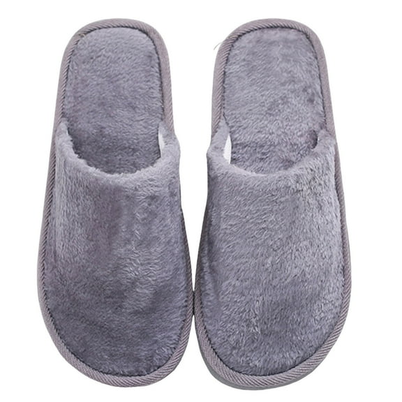 Slippers for Women,Slippers Winter Linen Slippers Breathable Guest Slippers Indoor Slippers Non For Women Men At Home Hotel,Womens Slippers,Grey,8.5