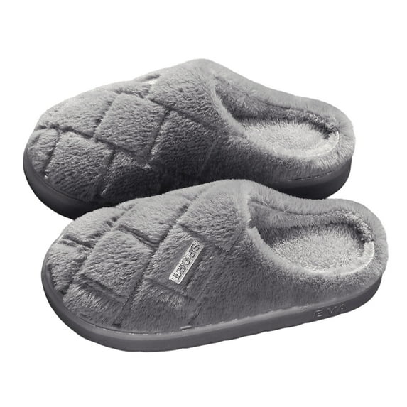 Slippers for Women,Slippers Women Men Cozy Thick Sole Soft Fuzzy Warm Slides for Winter Comfort,Womens Slippers,Z02 Grey,44