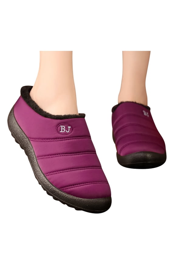 Slippers for Women,Soft Lined On Mules Indoor Outdoor Comfort Shoes for Winter And Cold Weather,Womens Slippers,Red,11