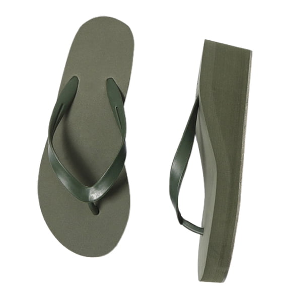 Slippers for Women,Summer Comfortable Casual Beach Slippers Candy Color Flat Sandals With Sole For Outdoor Indoor Wear,Womens Slippers,Army Green,7.5