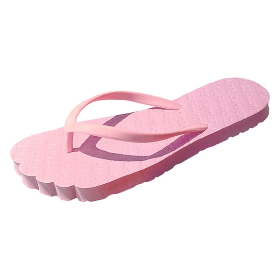 Slippers for Women,Summer Slippers Casual Flip Flop Design For Beach And Relaxation Comfortable On Flat Footwear,Womens Slippers,Pink,6