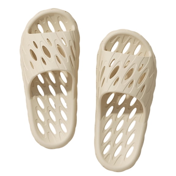 Slippers for Women,Summer Slippers Indoor Outdoor Bathroom Shower Comfortable Slide Sandals Shoes For Ladies,Womens Slippers,Beige,7.5