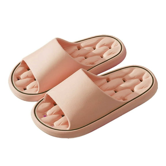 Slippers for Women,Summer Slippers Indoor Outdoor Non Shoes With Memory Foam For Bathroom Shower Comfortable Slides,Womens Slippers,Pink,7