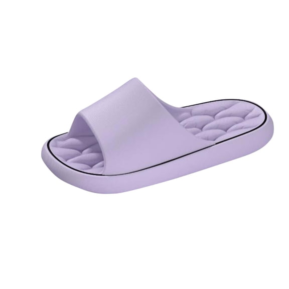 Slippers for Women Thick Sole Non-Slip Shower Slippers Bathroom Super Soft Comfy House Slide Slipper for Indoor and Outdoor Purple Women Sandal