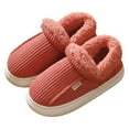 thumbnail image 1 of Slippers for Women,Warm NonCover Heel Shoes for Autumn and Winter for Both Women and Men,Womens Slippers,03 Watermelon Red,6.5, 1 of 9