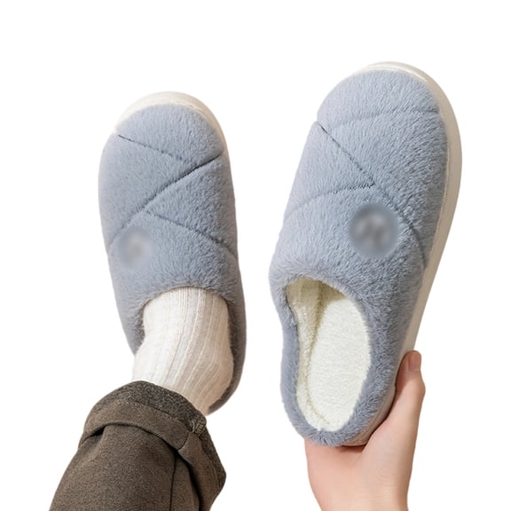 Slippers for Women,Winter Indoor Slippers Cozy Home Footwear for Comfort And Warmth With Soft Sole Design,Womens Slippers,Grey,42