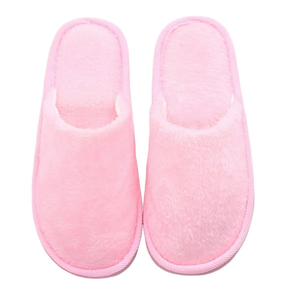 Slippers for Women,Winter Linen Slippers Breathable Indoor Shoes Non- Comfort And Men Home Hotel Use,Womens Slippers,Pink,7.5