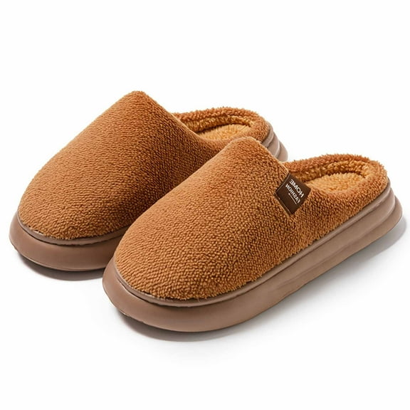 Slippers for Women,Winter Slippers Cozy Indoor Footwear Warm Home Comfort Soft Thickened Design,Womens Slippers,Coffee,7