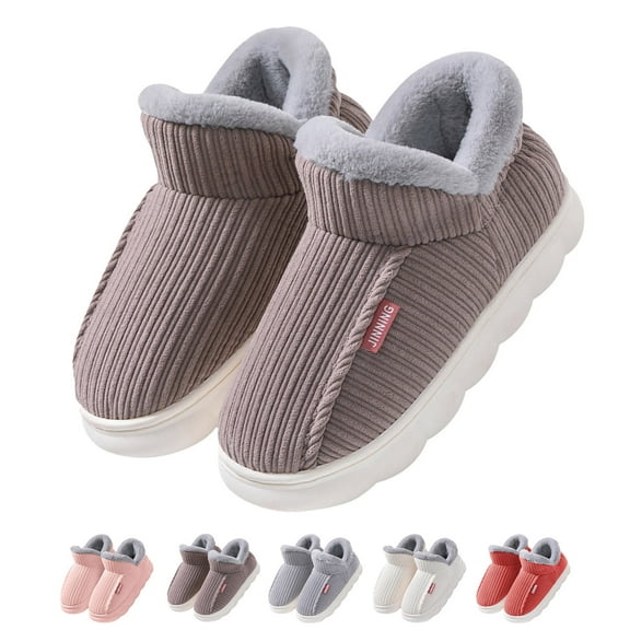 Slippers for Women,Winter Slippers Cozy Indoor Home Footwear with Non- Durable Sole Design,Womens Slippers,Coffee,9