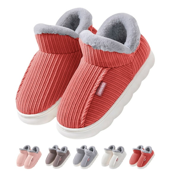 Slippers for Women,Winter Slippers Cozy Indoor Home Footwear with Non- Durable Sole Design,Womens Slippers,Watermelon Red,7