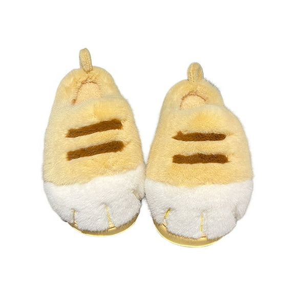 Slippers for Women,Winter Warm Platform Slippers Cozy Indoor Outdoor Comfort Slide Sandals with Thick Sole for Home Wear,Womens Slippers,Yellow,8